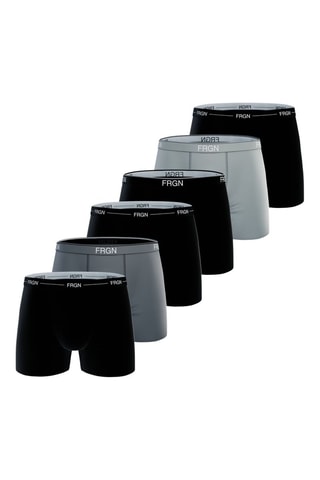 6 boxers Line et Class - Gris