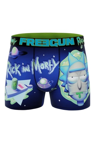 3 boxers Rick et Morty - Violet, vert clair et noir