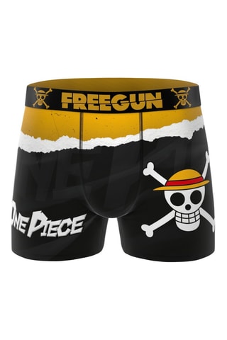 3 boxers Luffy One Piece - Violet et noir