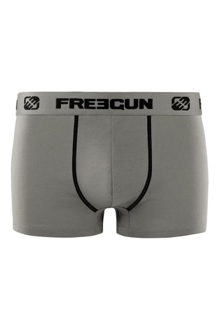 6 boxers P1 - Rouge, noir et gris