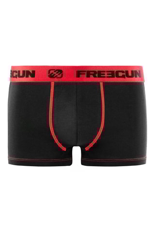 6 boxers P1 - Rouge, noir et gris