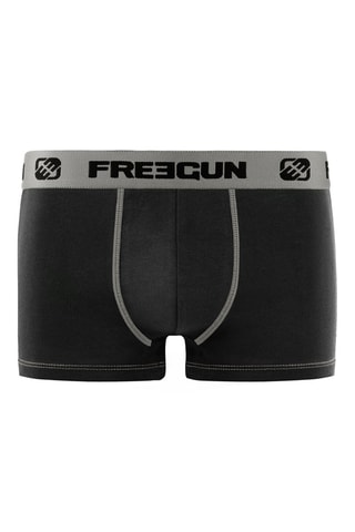 6 boxers P1 - Rouge, noir et gris