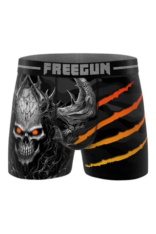 4 boxers Rock Da Summer - Noir et gris foncé