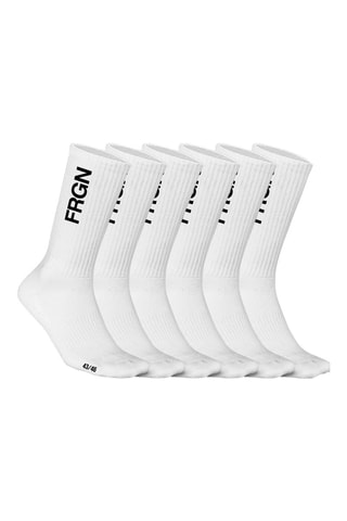 6 paires de chaussettes - Blanc et noir