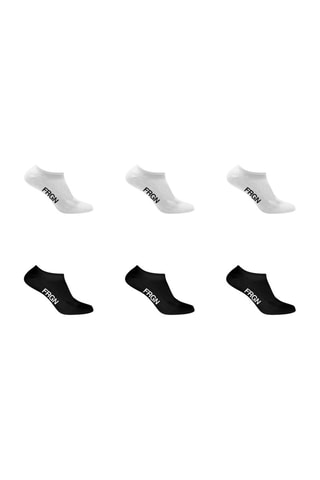 6 paires de socquettes - Blanc et noir