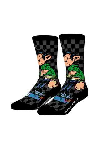 4 paires de chaussettes Gaston Lagaffe Dupuis - Bleu marine et gris