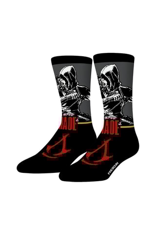 4 paires de chaussettes Assassin'S Creed - Noir et rouge