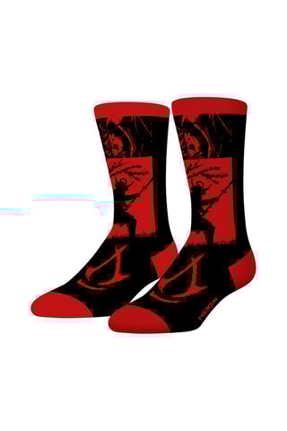 4 paires de chaussettes Assassin'S Creed - Noir et rouge