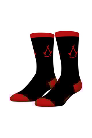 4 paires de chaussettes Assassin'S Creed - Noir et rouge