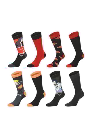 8 paires de chaussettes Naruto Shippuden - Multicolore