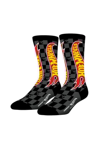 4 paires de chaussettes garçon Hot Wheels - Noir, gris et rouge