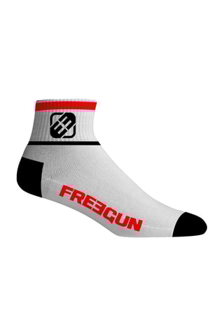 6 paires de socquettes Freegun - Blanc et gris