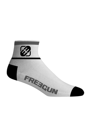 6 paires de socquettes Freegun - Blanc et gris