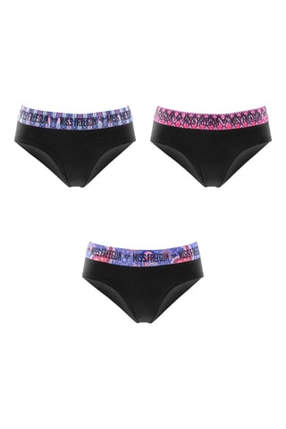 3 culottes Ethnik - Noir