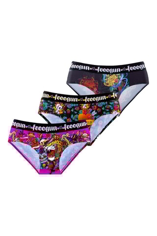 3 culottes Hardy - Noir et jaune