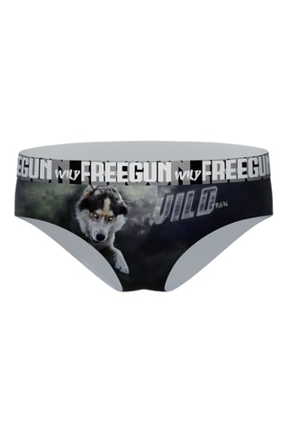 4 culottes Wild Animals - Violet et noir