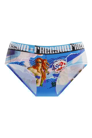 4 culottes Pop Art - Rouge, bleu cobalt et noir