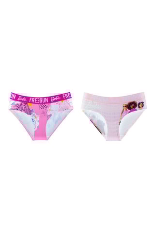 2 culottes Barbie - Rose et blanc