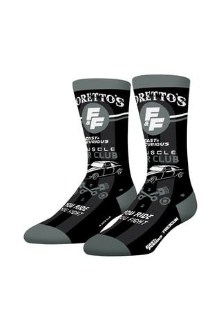 4 paires de chaussettes Fast and Furious - Noir et orange