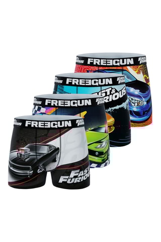 4 boxers Fast & Furious - Noir