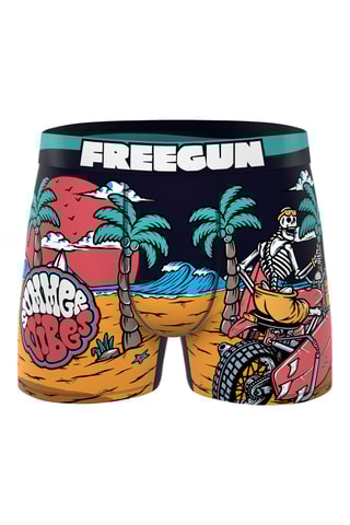 3 boxers Retro Summer - Noir