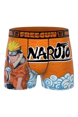 3 boxers Naruto Shippuden - Orange et rouge