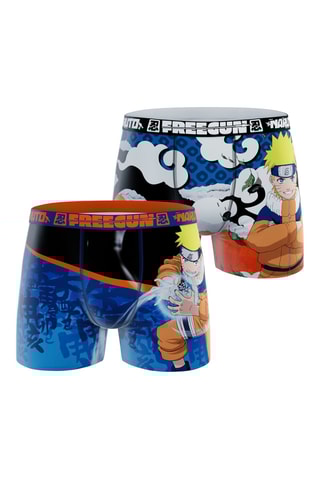 2 boxers Naruto Naruto Shippuden - Bleu et orange