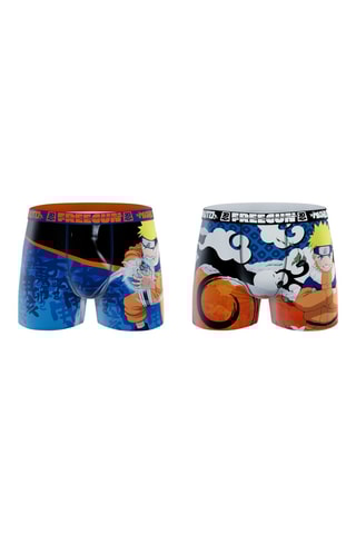 2 boxers Naruto Naruto Shippuden - Bleu et orange