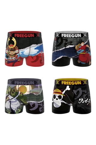 4 boxers One Piece - Noir