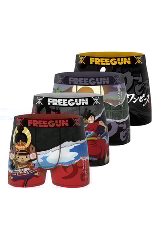 4 boxers One Piece - Noir