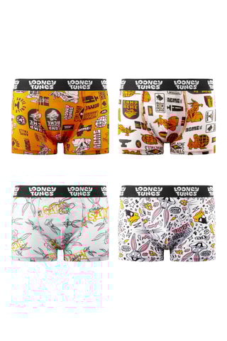 4 boxers Looney Tunes - Orange