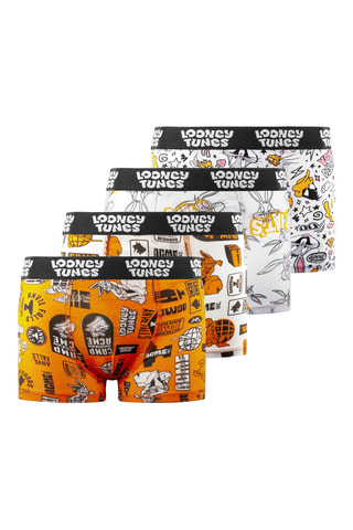 4 boxers Looney Tunes - Orange