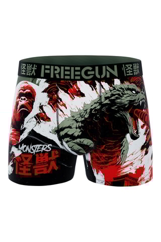 4 boxers Pop Art Style - Bleu et orange