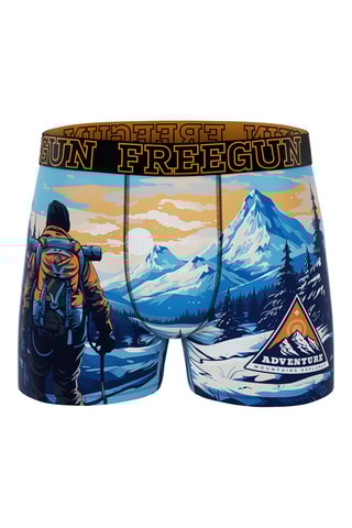 5 boxers Vintage Outdoor - Vert et orange