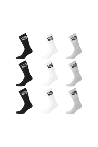 9 paires de chaussettes - Noir et blanc
