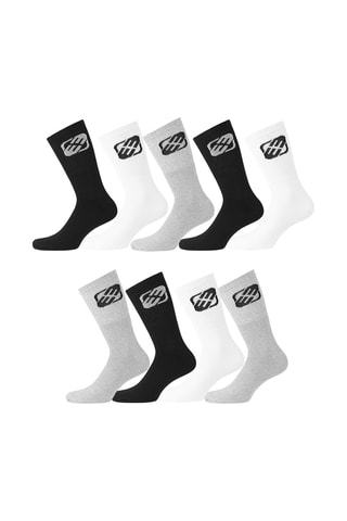 9 paires de chaussettes - Noir et blanc