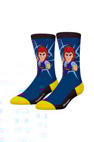 4 paires de chaussettes Brawl Stars - Bleu et jaune