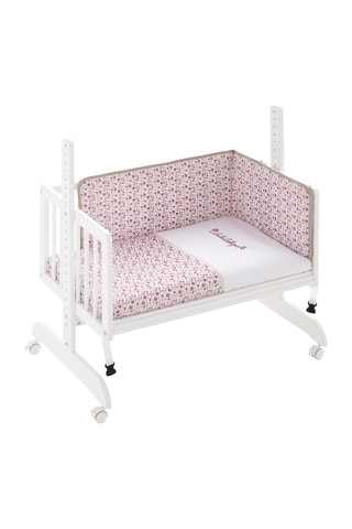 Lit de cododo en bois et linge de lit Garnet Liberty Lulu - Jusqu'à 8 mois