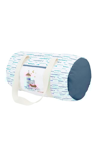 Sac de voyage Lulu Apolo - Bleu et blanc