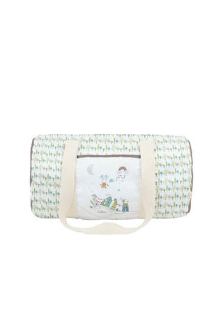 Sac tube Village Lulu - Vert et blanc