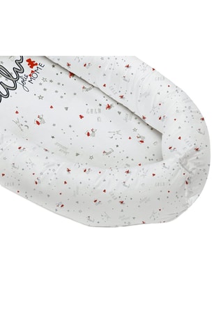 Réducteur de lit Jolie môme - Gris et blanc - Jusqu'à 8 mois