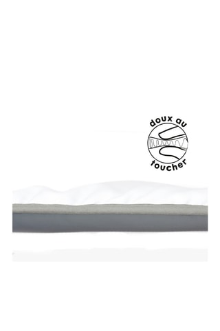 Tapis Carina Lulu - 90 cm - Blanc et gris