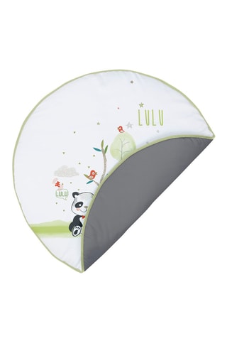 Tapis Kimbo et Lulu - Blanc et vert - 90 x 90 cm