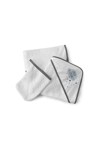 Sortie de bain Revant des étoiles - Gris - 75 x 75 cm