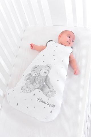 Gigoteuse Carina Lulu - Blanc et gris - 70 cm