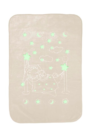 Couverture fluorescente Sweet Dreams - Beige - 80 x 110 cm