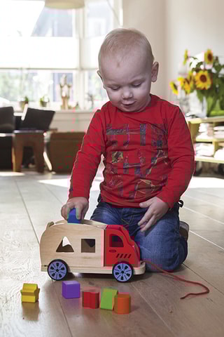 Houten Vormenstoof Vrachtwagen - Vanaf 1 Jaar