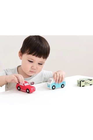 3 Houten Voertuigen - Vanaf 18 Maanden