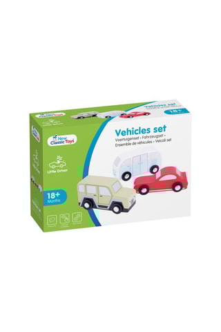 3 Houten Voertuigen - Vanaf 18 Maanden