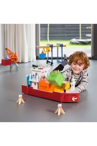 Houten Vrachtschip -  Vanaf 3 Jaar